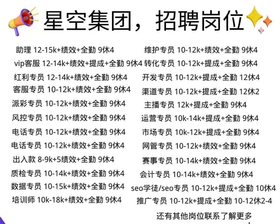 应聘XINGKONG SPORTS职位需要准备什么？
